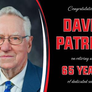 David Patrick Retires After 65 Years of Service