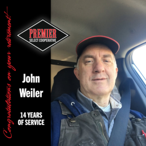 JW John Weiler Retires after 14 Years of Service