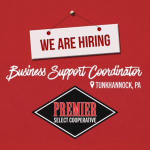 job post Business Support Coordinator – Tunkhannock, PA Office